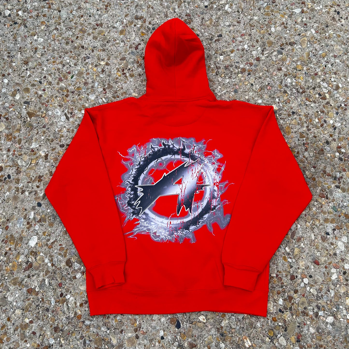CHROME HEAVY HOODIE (RED)